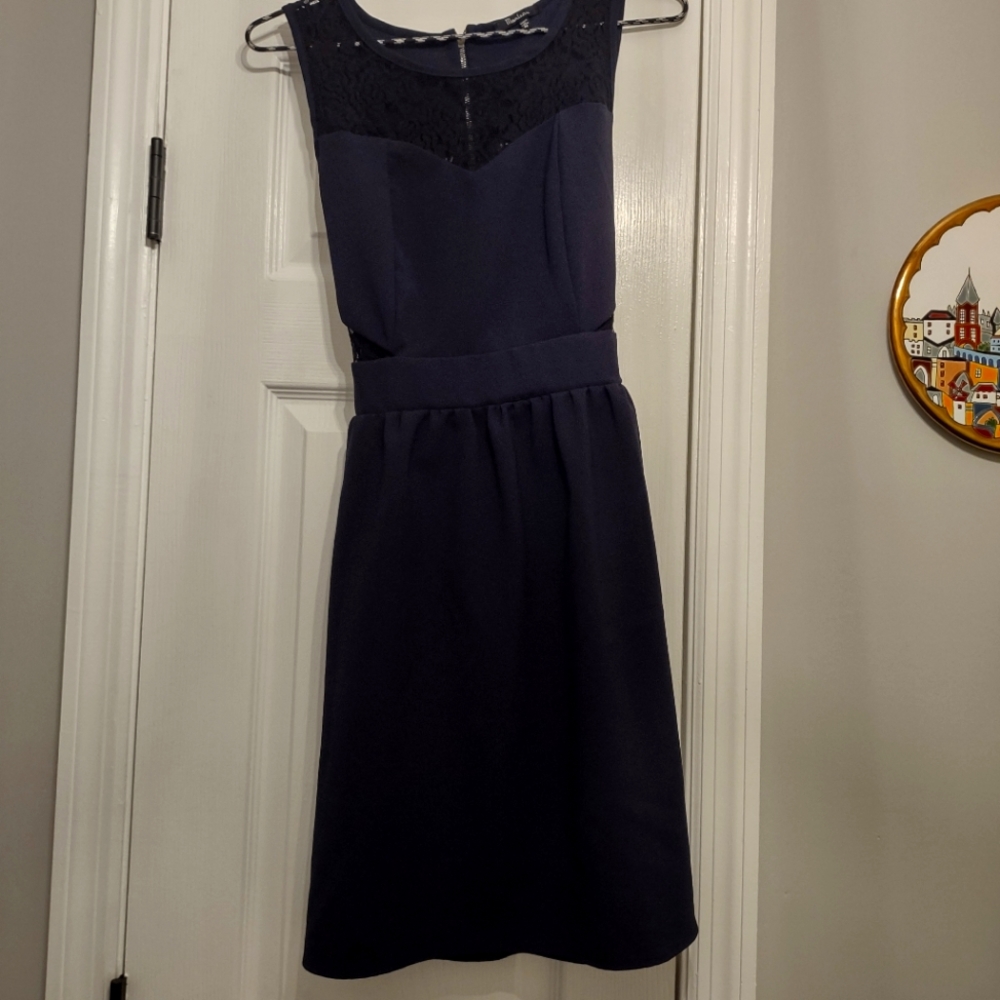 Navy Blue Medium Dress